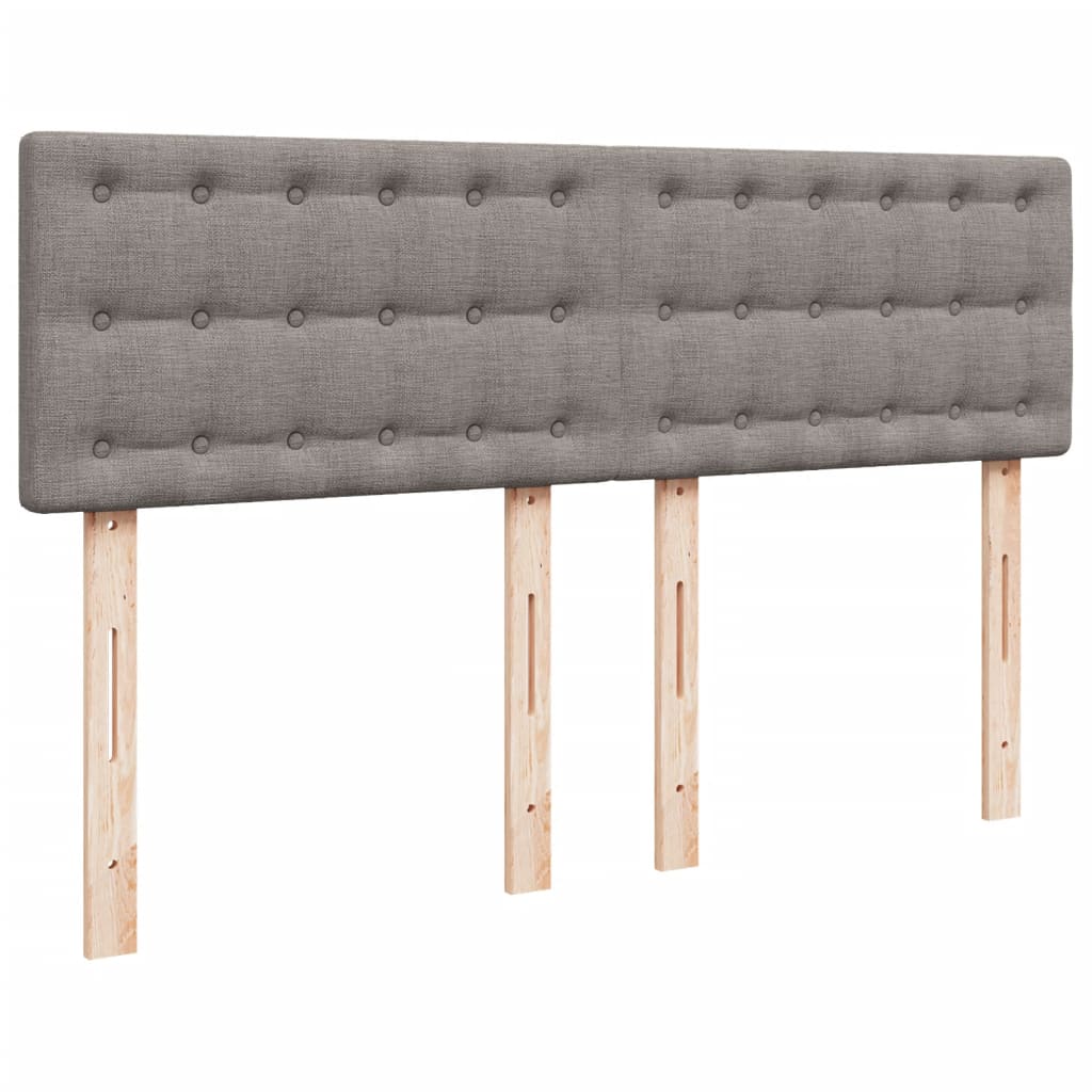 Giroletto a Molle con Materasso Tortora 160x200 cm in Tessuto
