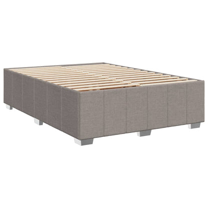 Giroletto a Molle con Materasso Tortora 160x200 cm in Tessuto