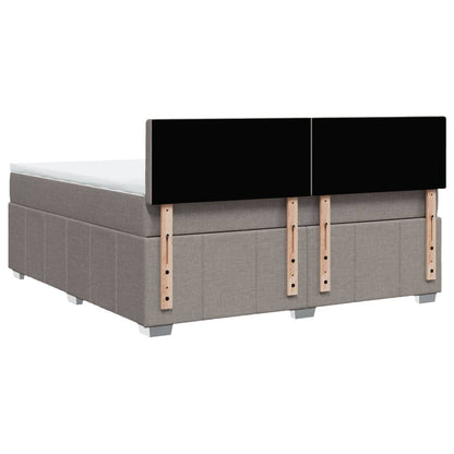 Giroletto a Molle con Materasso Tortora 180x200 cm in Tessuto | homemem39