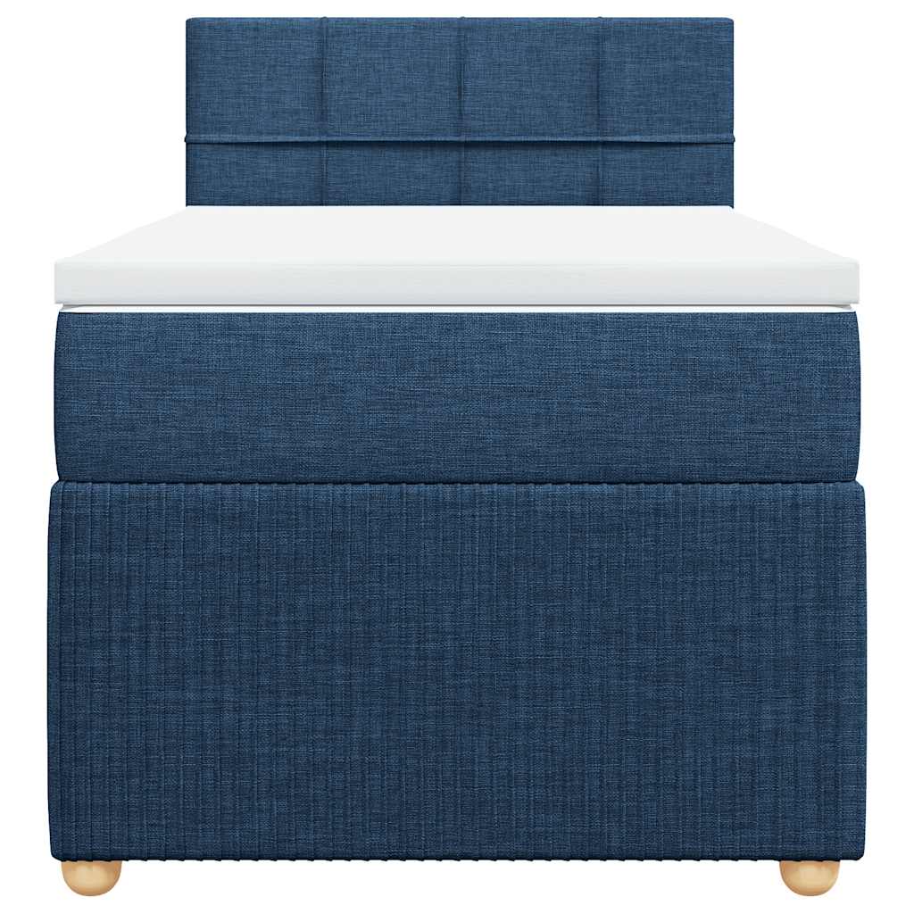 Giroletto a Molle con Materasso Blu 90x200 cm inTessuto | homemem39