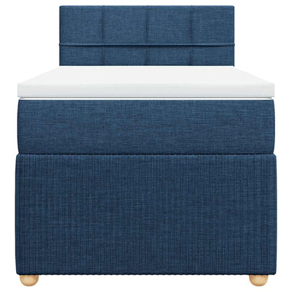 Giroletto a Molle con Materasso Blu 90x200 cm inTessuto | homemem39