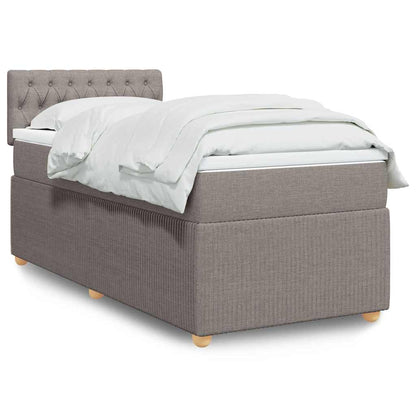 Giroletto a Molle con Materasso Tortora 90x200 cm inTessuto | homemem39
