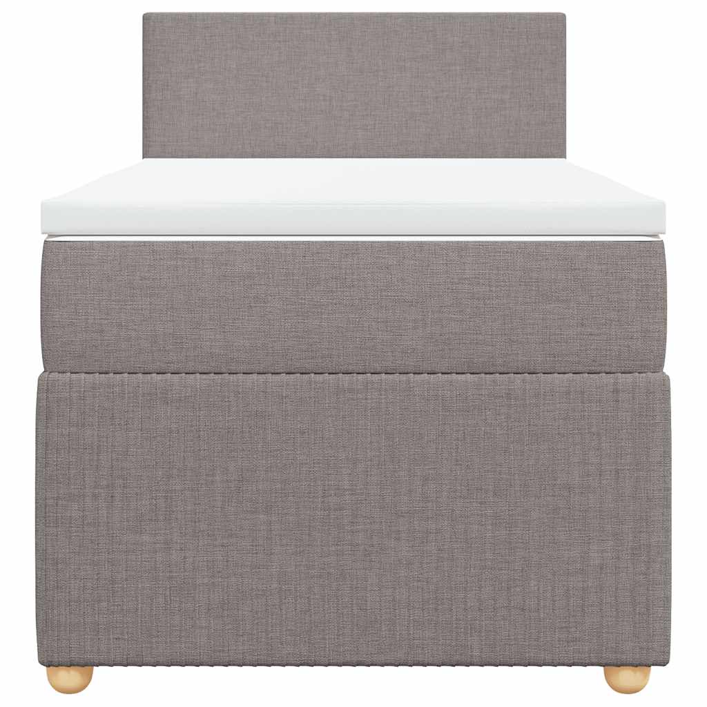 Giroletto a Molle con Materasso Tortora 100x200 cm in Tessuto | homemem39
