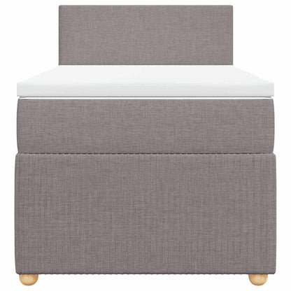 Giroletto a Molle con Materasso Tortora 100x200 cm in Tessuto | homemem39