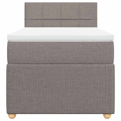 Giroletto a Molle con Materasso Tortora 100x200 cm in Tessuto | homemem39