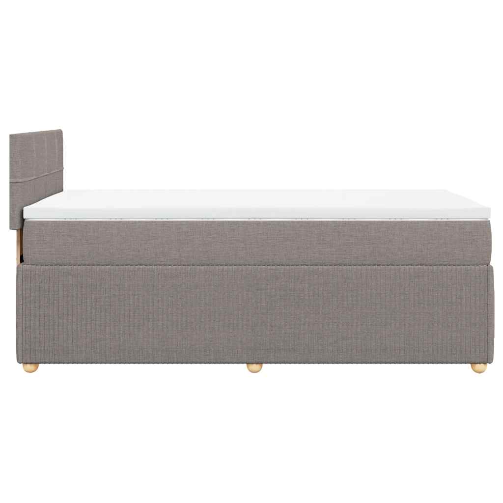 Giroletto a Molle con Materasso Tortora 100x200 cm in Tessuto | homemem39