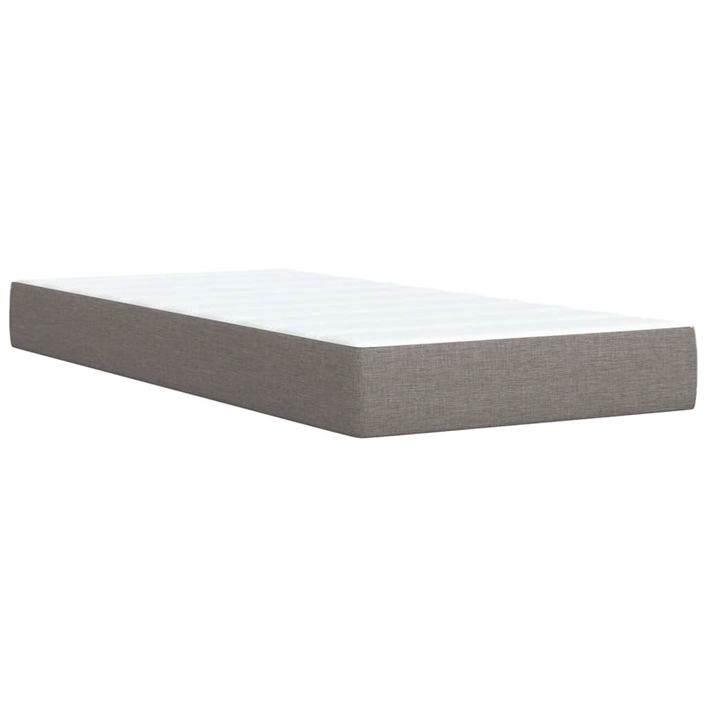Giroletto a Molle con Materasso Tortora 100x200 cm in Tessuto | homemem39