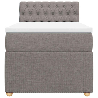 Giroletto a Molle con Materasso Tortora 100x200 cm in Tessuto | homemem39