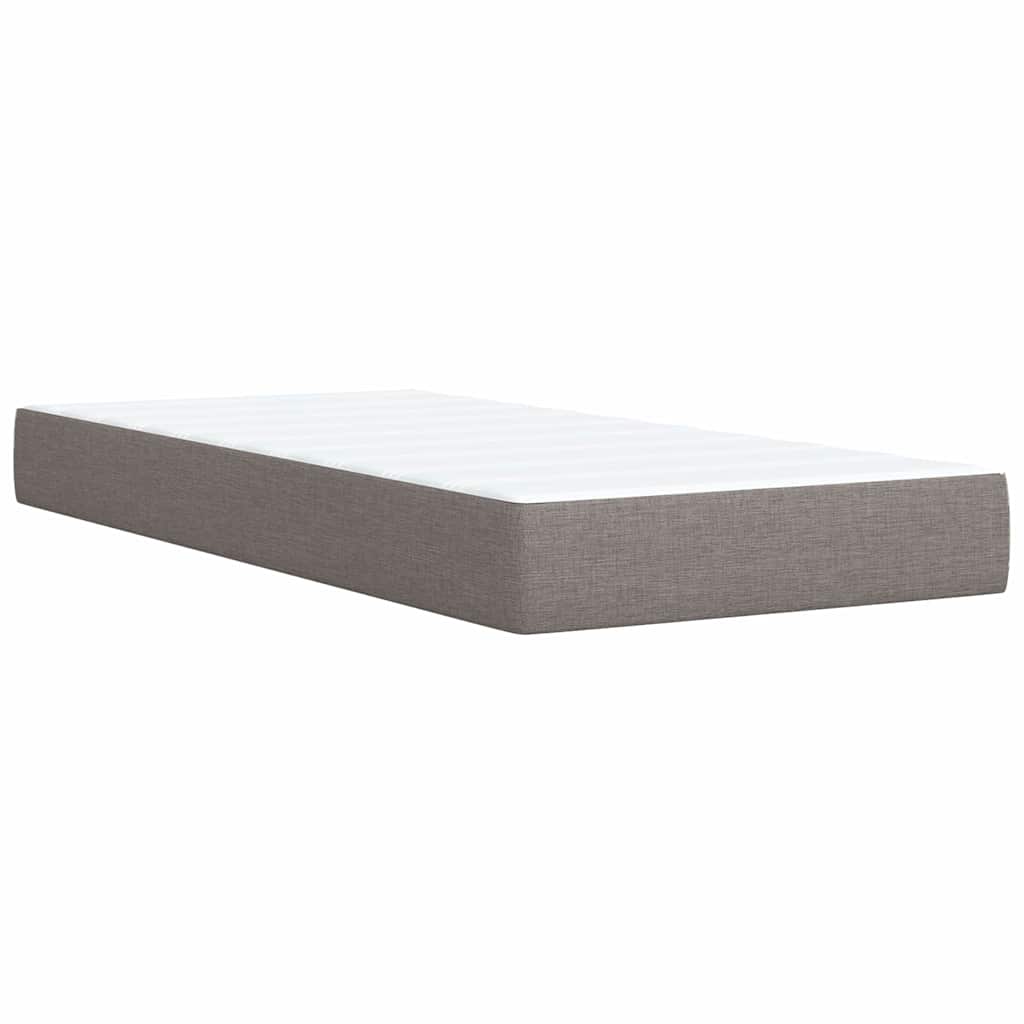 Giroletto a Molle con Materasso Tortora 100x200 cm in Tessuto | homemem39