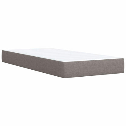 Giroletto a Molle con Materasso Tortora 100x200 cm in Tessuto | homemem39