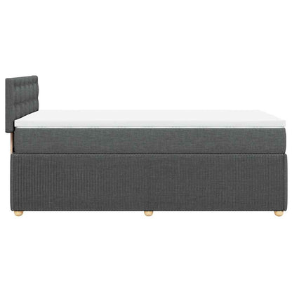 Giroletto a Molle con Materasso Grigio Scuro 100x200 cm Tessuto | homemem39
