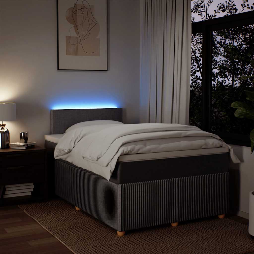 Giroletto a Molle con Materasso Tortora 120x190 cm in Tessuto - homemem39