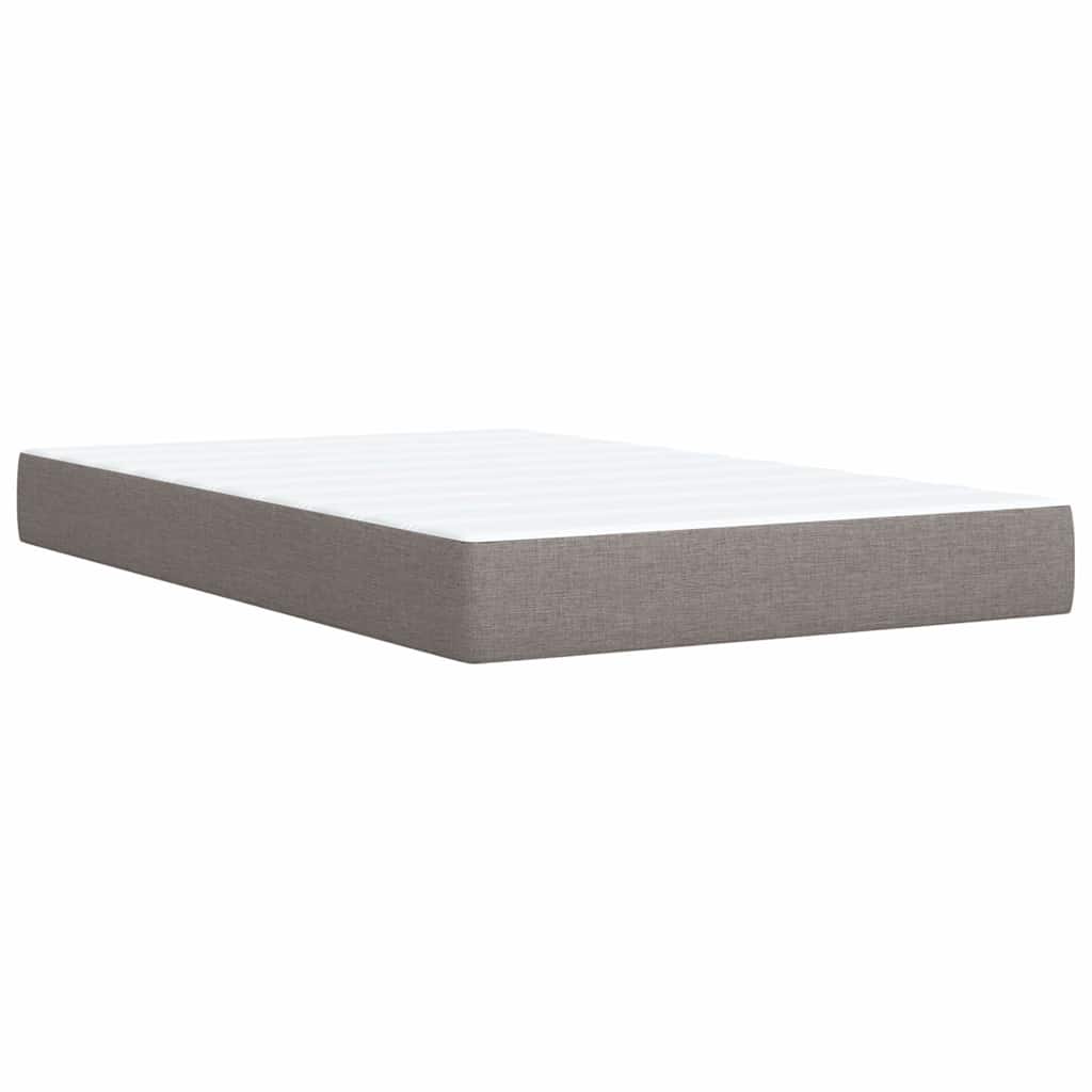 Giroletto a Molle con Materasso Tortora 120x190 cm in Tessuto