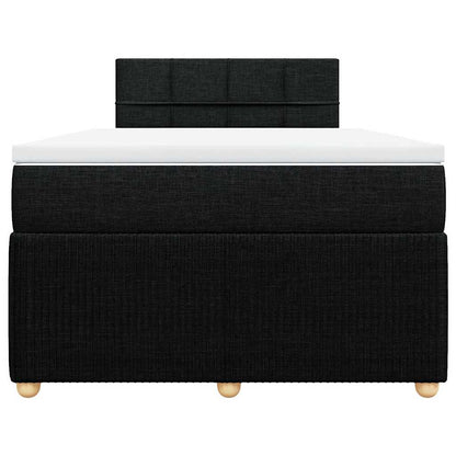 Giroletto a Molle con Materasso Nero 120x190 cm in Tessuto - homemem39