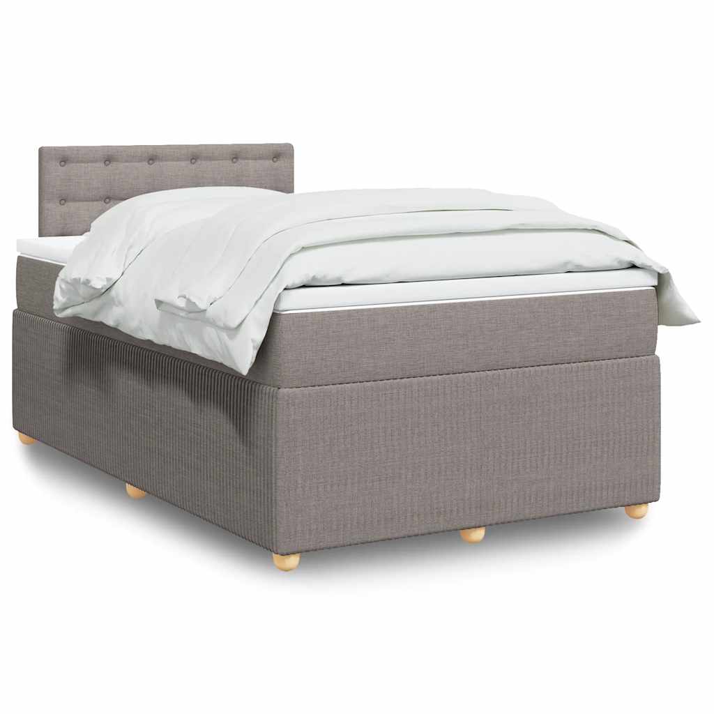 Giroletto a Molle con Materasso Tortora 120x190 cm in Tessuto | homemem39