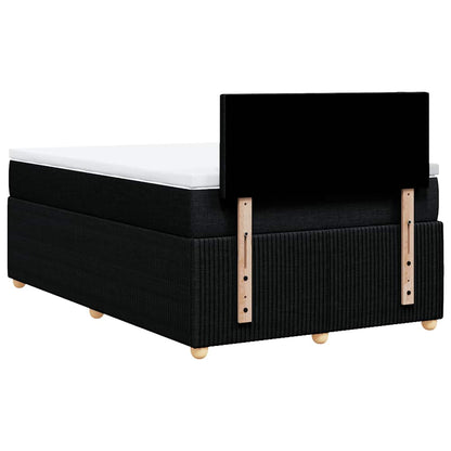 Giroletto a Molle con Materasso Nero 120x200 cm in Tessuto | homemem39