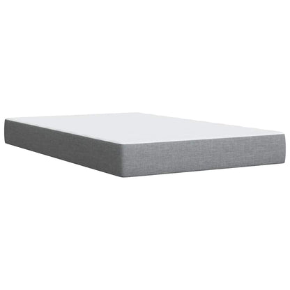 Giroletto a Molle con Materasso Grigio Chiaro 120x200cm Tessuto | homemem39