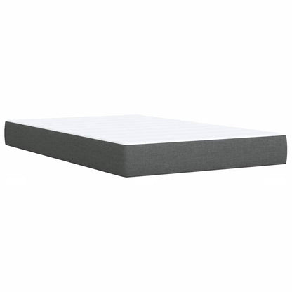 Giroletto a Molle con Materasso Grigio Scuro 120x200 cm Tessuto | homemem39