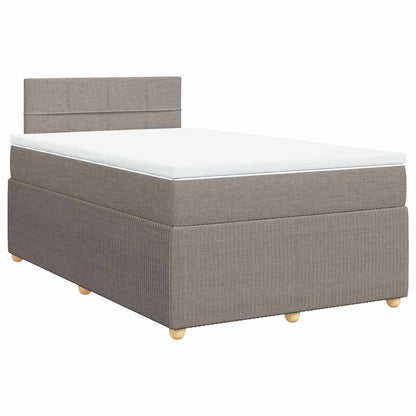 Giroletto a Molle con Materasso Tortora 120x200 cm in Tessuto | homemem39