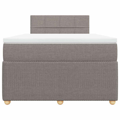 Giroletto a Molle con Materasso Tortora 120x200 cm in Tessuto