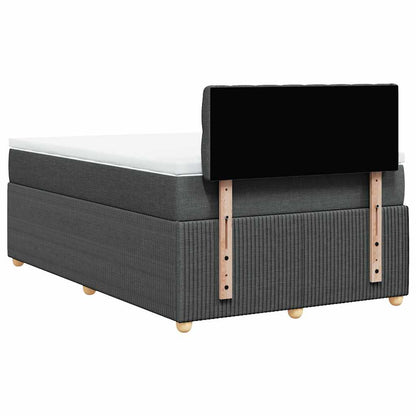 Giroletto a Molle con Materasso Grigio Scuro 120x200 cm Tessuto | homemem39