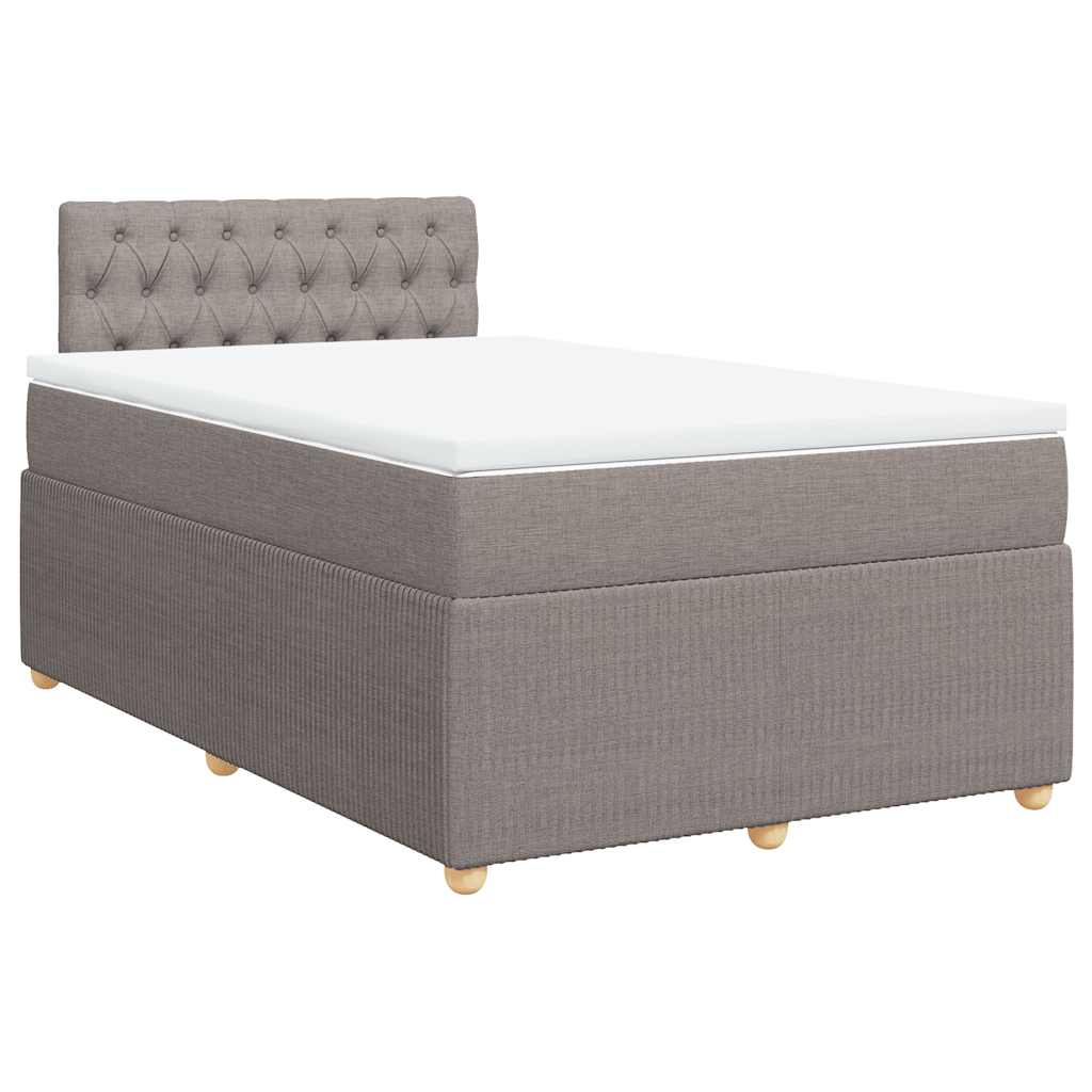 Giroletto a Molle con Materasso Tortora 120x200 cm in Tessuto | homemem39