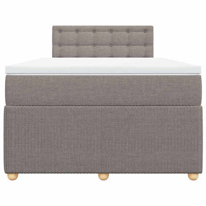 Giroletto a Molle con Materasso Tortora 120x200 cm in Tessuto | homemem39