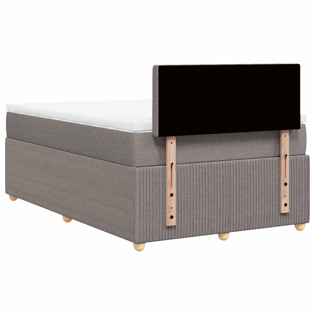 Giroletto a Molle con Materasso Tortora 120x200 cm in Tessuto | homemem39