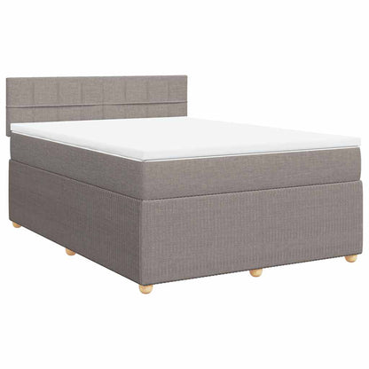 Giroletto a Molle con Materasso Tortora 140x190 cm in Tessuto | homemem39