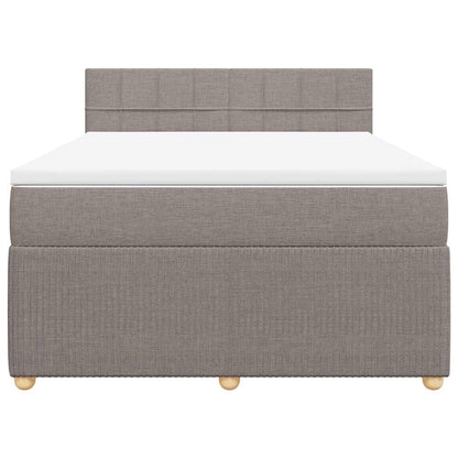 Giroletto a Molle con Materasso Tortora 140x190 cm in Tessuto | homemem39