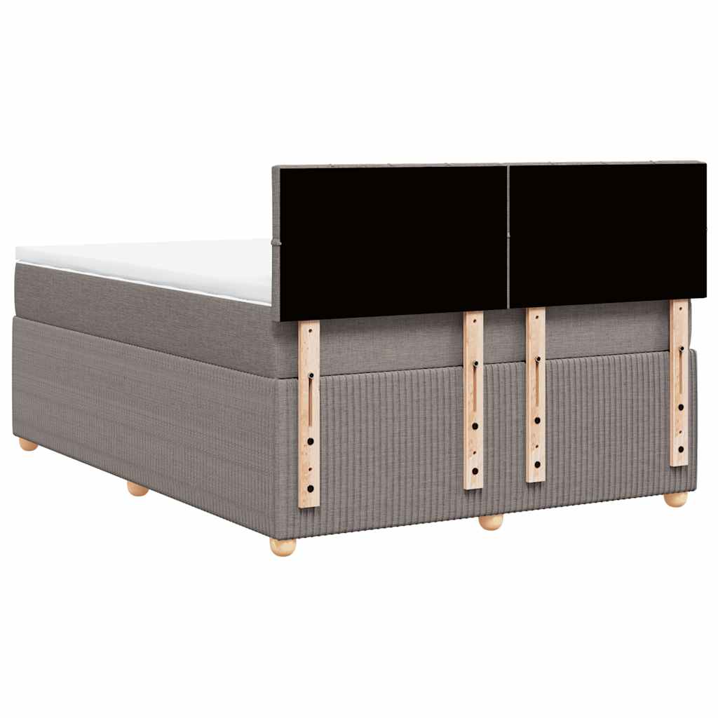 Giroletto a Molle con Materasso Tortora 140x190 cm in Tessuto | homemem39