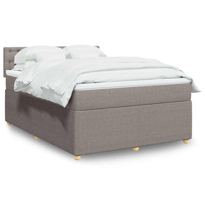 Giroletto a Molle con Materasso Tortora 140x200 cm in Tessuto | homemem39