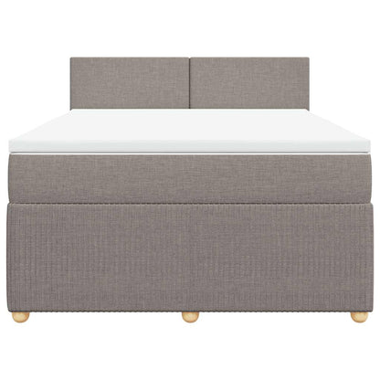 Giroletto a Molle con Materasso Tortora 160x200 cm in Tessuto | homemem39