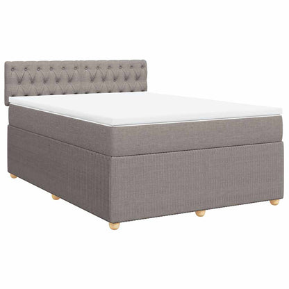 Giroletto a Molle con Materasso Tortora 160x200 cm in Tessuto | homemem39