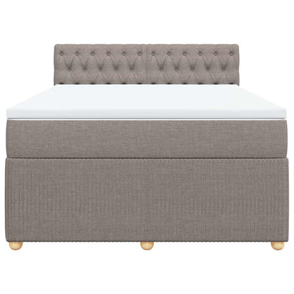 Giroletto a Molle con Materasso Tortora 160x200 cm in Tessuto | homemem39