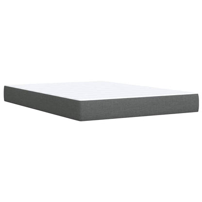 Giroletto a Molle con Materasso Grigio Scuro 160x200 cm Tessuto | homemem39