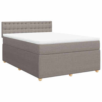 Giroletto a Molle con Materasso Tortora 160x200 cm in Tessuto | homemem39