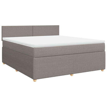 Giroletto a Molle con Materasso Tortora 180x200 cm in Tessuto | homemem39