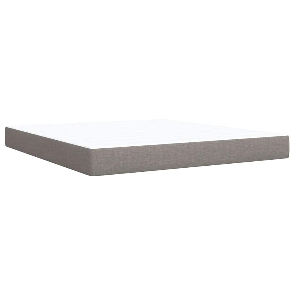 Giroletto a Molle con Materasso Tortora 180x200 cm in Tessuto | homemem39