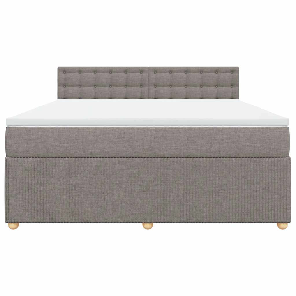 Giroletto a Molle con Materasso Tortora 180x200 cm in Tessuto | homemem39