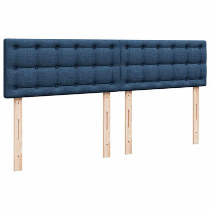 Giroletto a Molle con Materasso Blu 180x200 cm in Tessuto