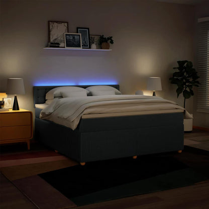 Giroletto a Molle con Materasso Blu 180x200 cm in Tessuto - homemem39