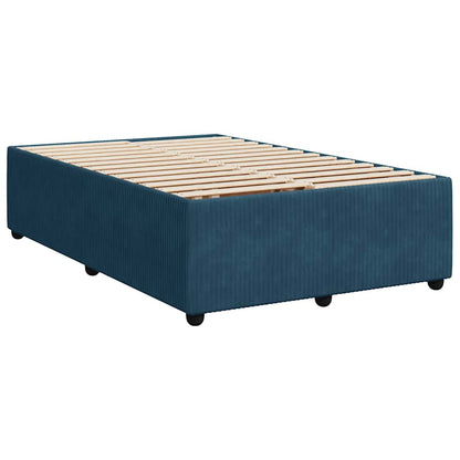 Giroletto a Molle con Materasso Blu 120x190 cm in Velluto | homemem39