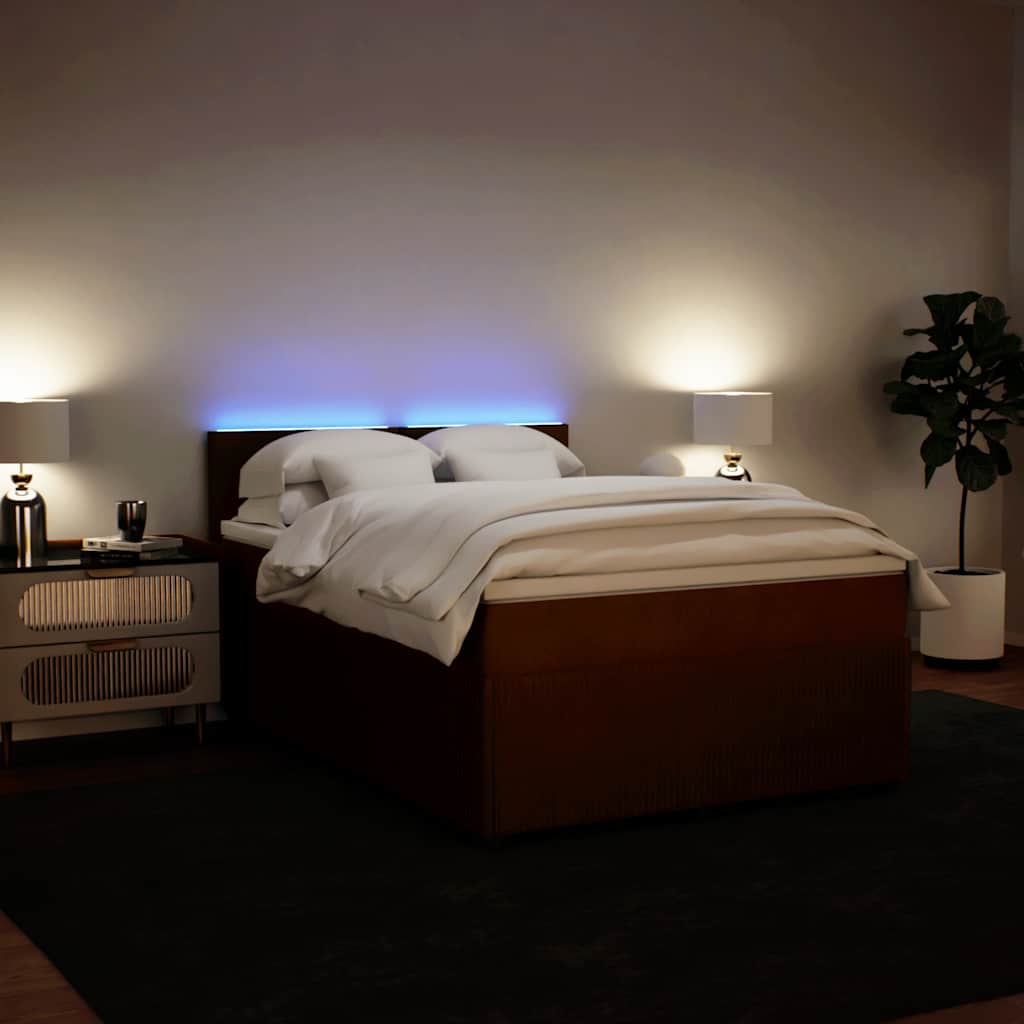 Giroletto a Molle con Materasso Rosa 160x200 cm in Velluto | homemem39