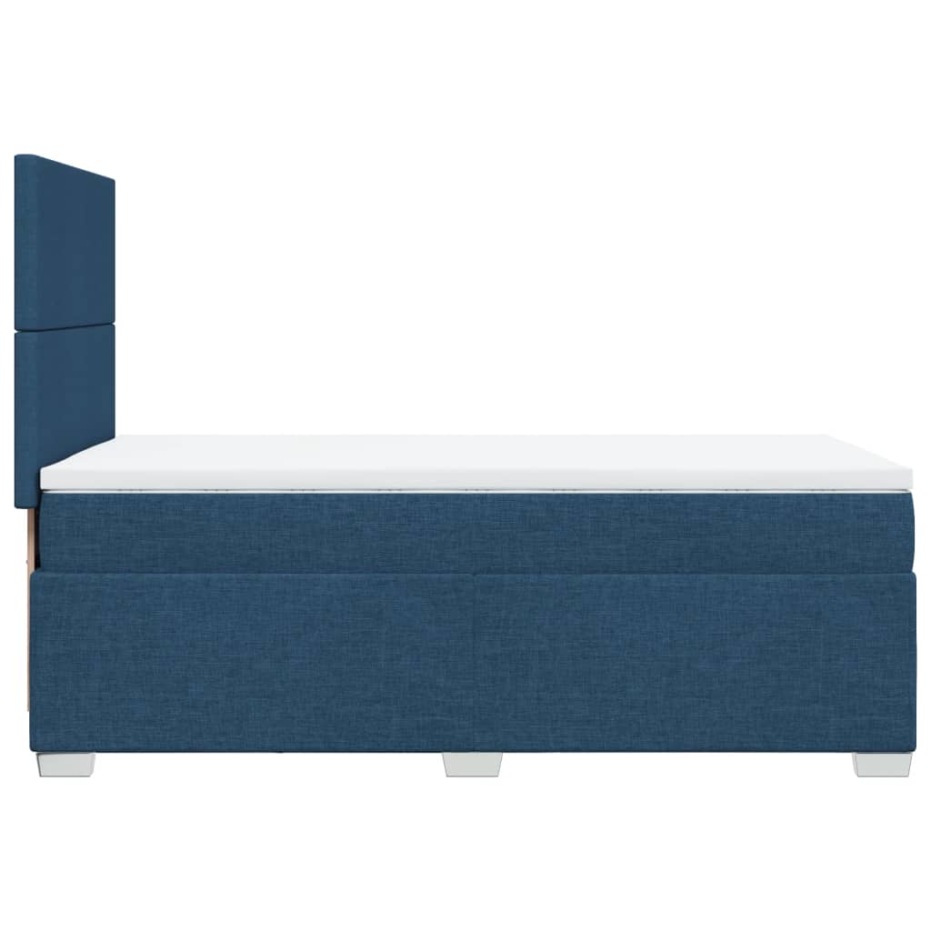 Giroletto a Molle con Materasso Blu 90x200 cm inTessuto | homemem39