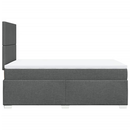 Giroletto a Molle con Materasso Grigio Scuro 120x190cm Tessuto | homemem39