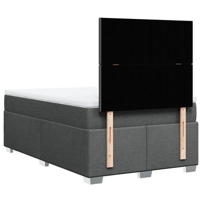 Giroletto a Molle con Materasso Grigio Scuro 120x190cm Tessuto | homemem39