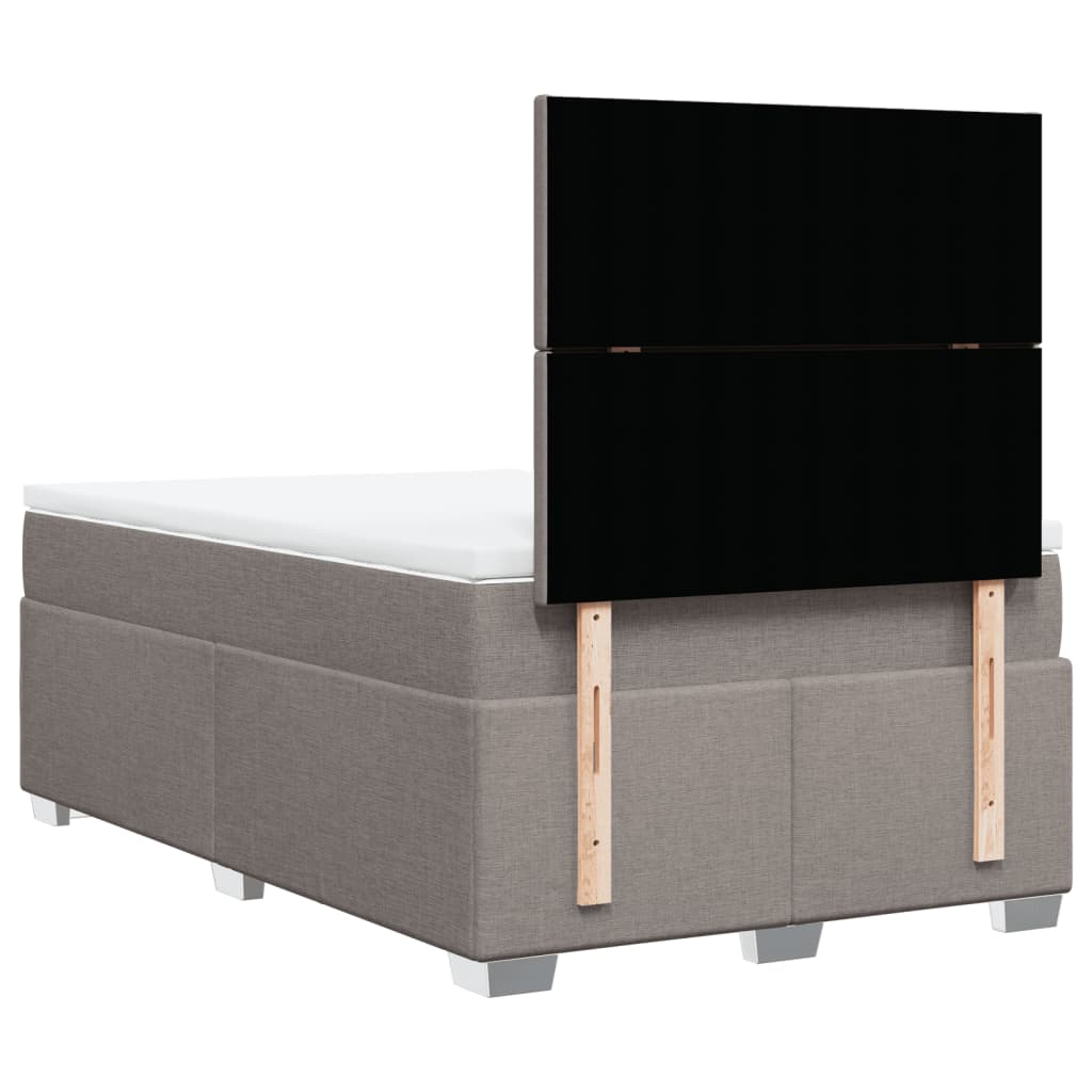 Giroletto a Molle con Materasso Tortora 120x190 cm in Tessuto | homemem39