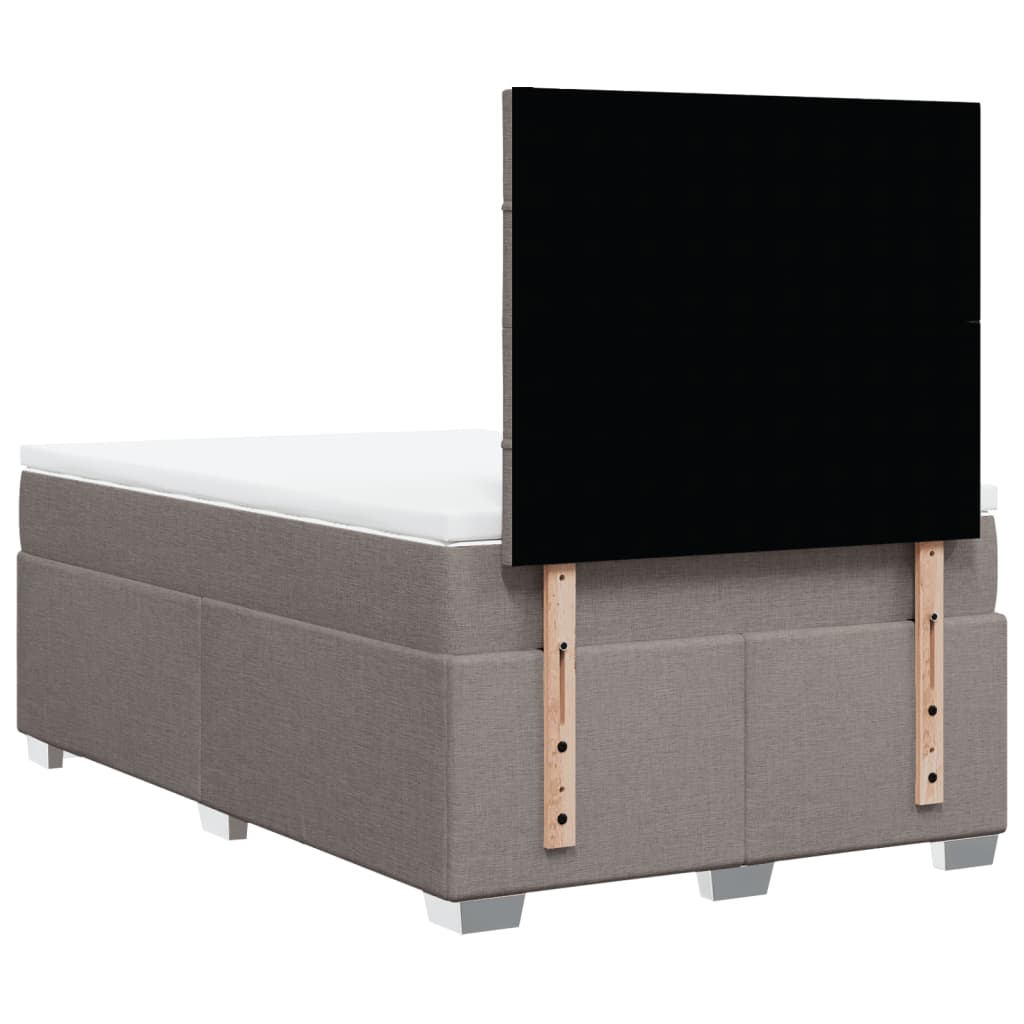 Giroletto a Molle con Materasso Tortora 120x190 cm in Tessuto | homemem39