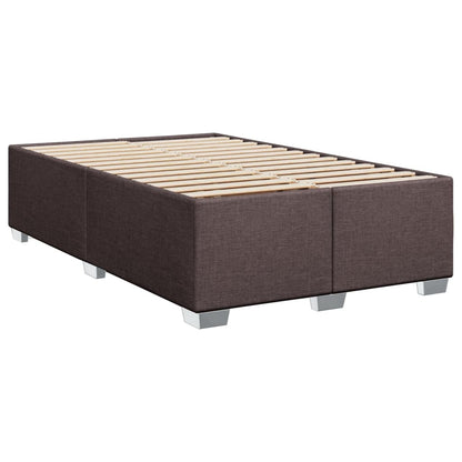 Giroletto a Molle con Materasso Marrone Scuro 120x190cm Tessuto | homemem39